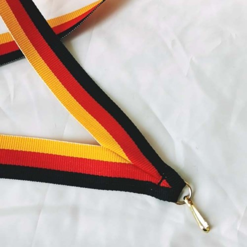 Ready Made Ribbon Polyester lanyard for sports medal