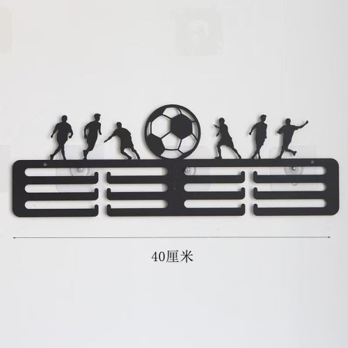 Black medal hanger iron made home use display shelf simple storage rack for collecting medals