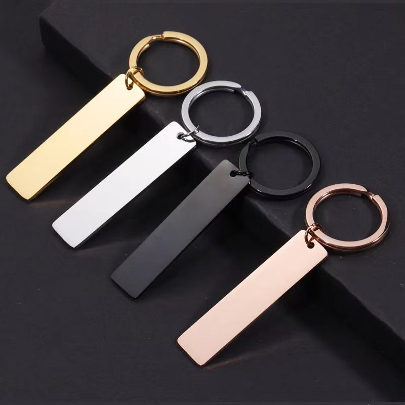 Stainless Steel Keychain Custom Logo Can be Added High Quality Metal Keyring