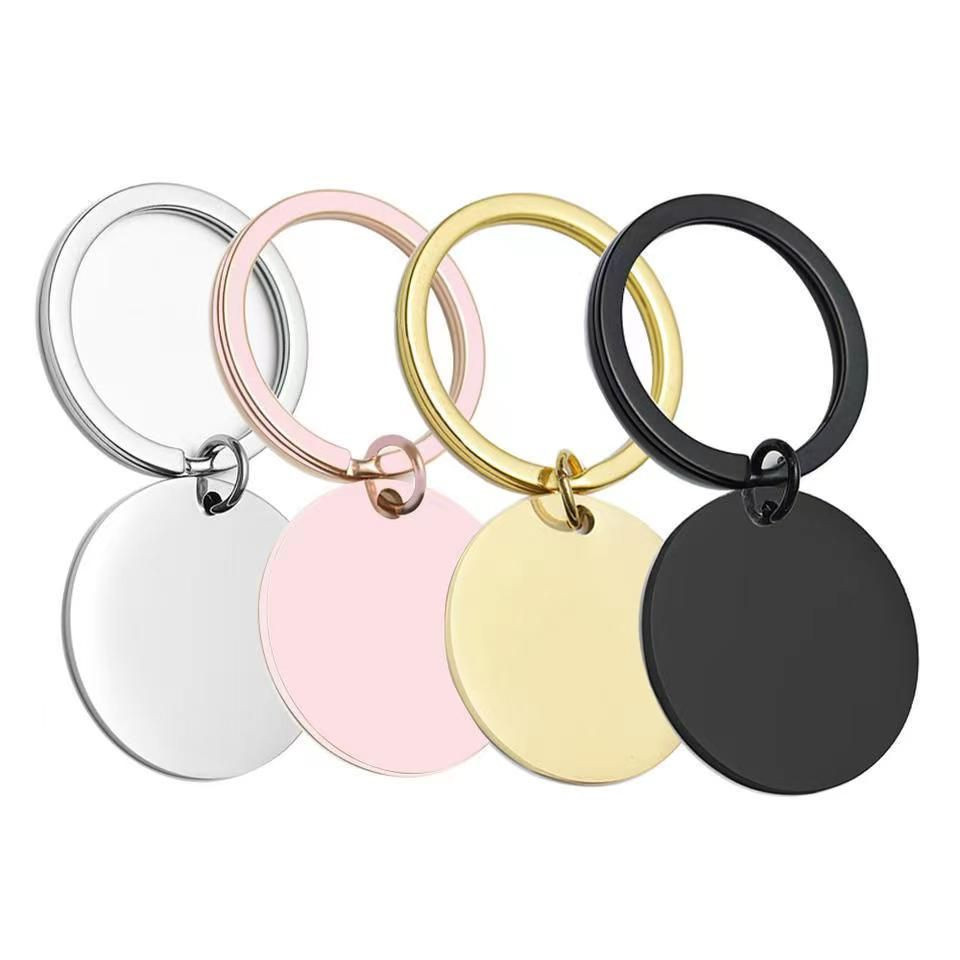 Stainless Steel Keychain Custom Logo Can be Added High Quality Metal Keyring