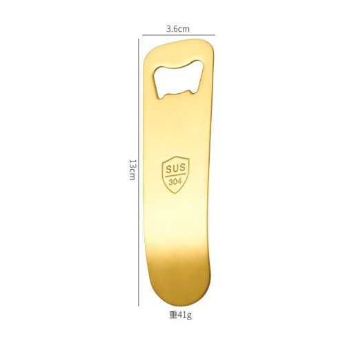 Stainless Steel Bottle Opener Custom Logo Metal Cap Lifter for Beer and Wine