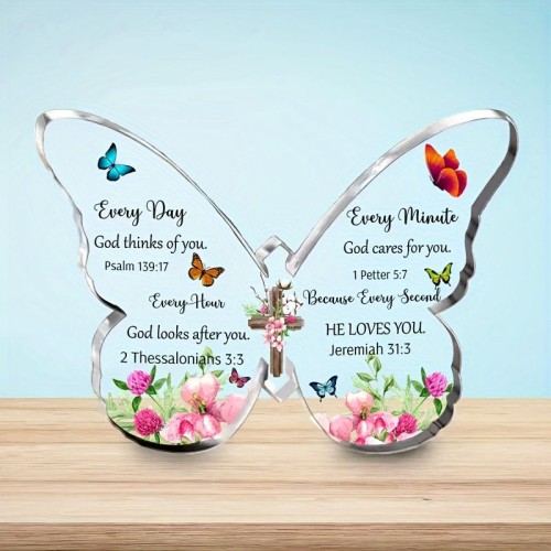 Custom logo printed Acrylic awards transparent plastic trophy acrylic made thank you gifts Christmas Ornaments