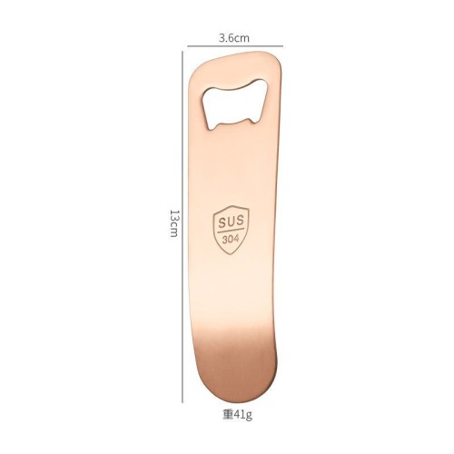 Stainless Steel Bottle Opener Custom Logo Metal Cap Lifter for Beer and Wine