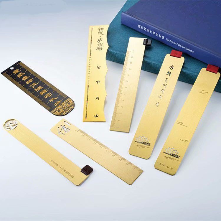 Promotional Gifts Metal Bookmark Ruler Customized design Bookmarker