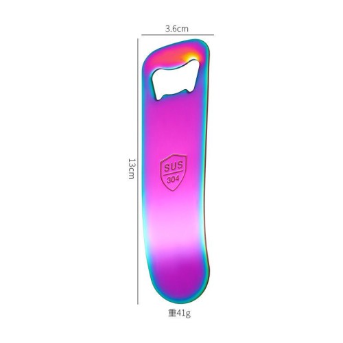 Stainless Steel Bottle Opener Custom Logo Metal Cap Lifter for Beer and Wine