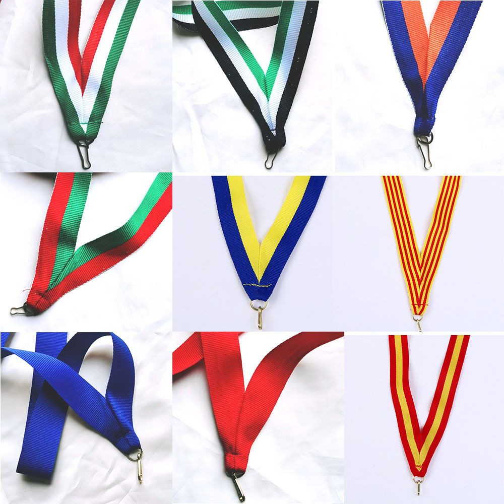 Ready Made Ribbon Polyester lanyard for sports medal